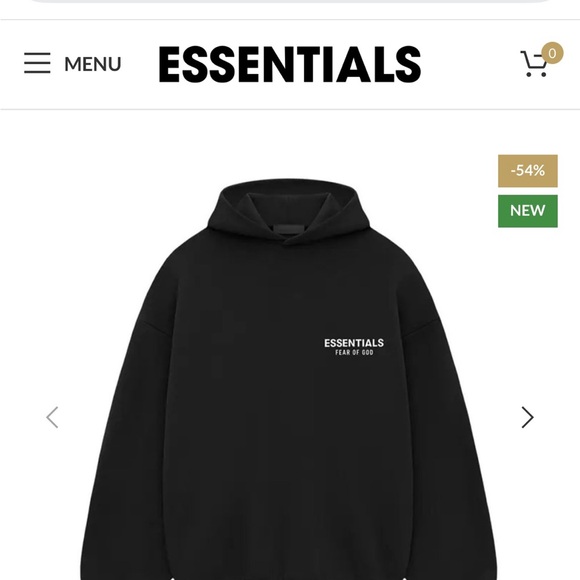 Fear of God Essentials Hoodie, NWT, XS - Picture 1 of 4